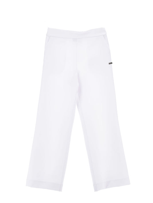 Pantaloni crêpe modello palazzo