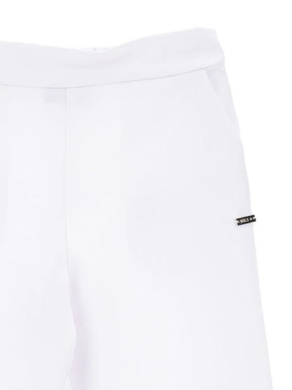 Palazzo-style crepe trousers