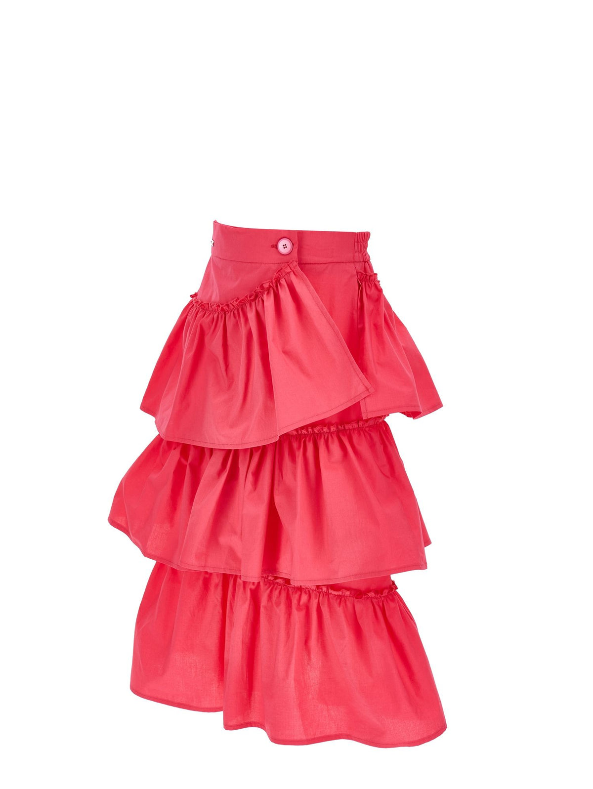 Long skirt with galettes