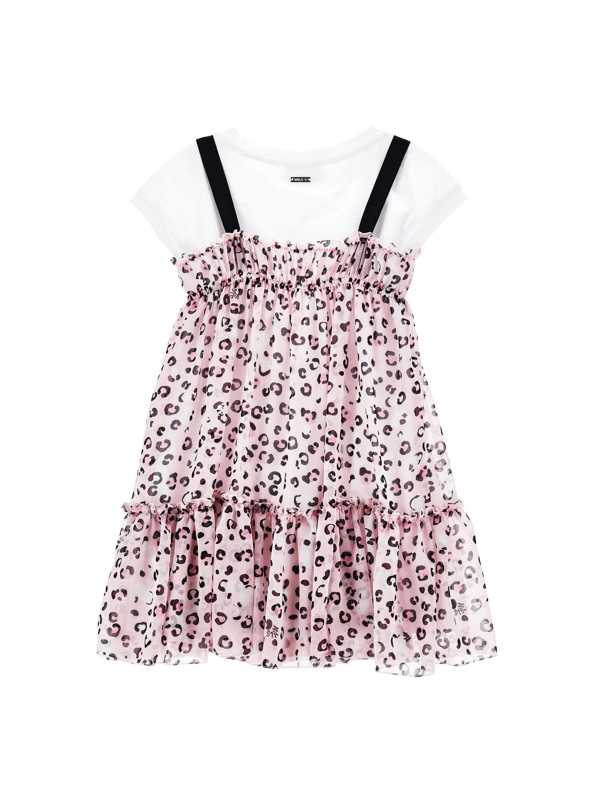 Georgette slip dress with t-shirt