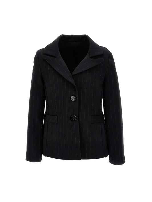 Unlined lamé blazer