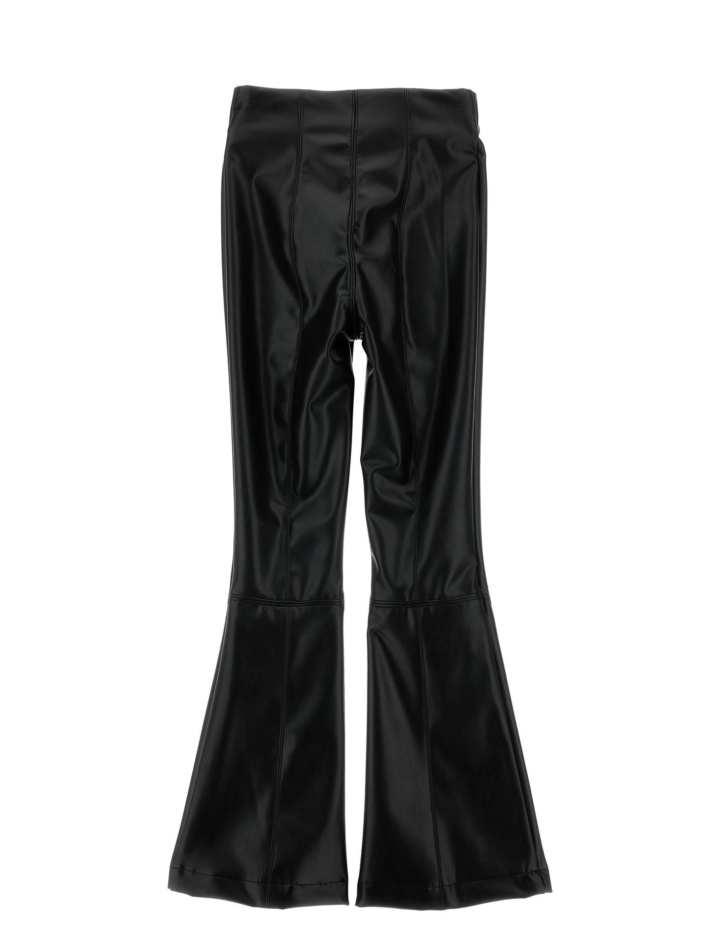 Pantaloni tessuto spalmato con spacchi