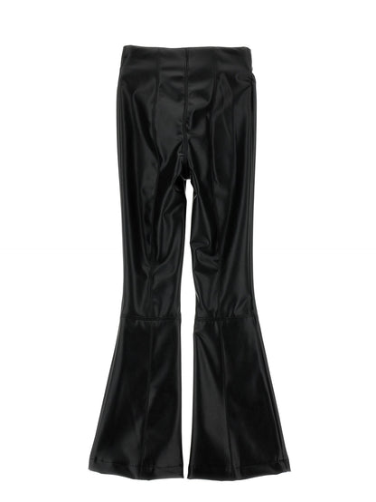Pantaloni tessuto spalmato con spacchi
