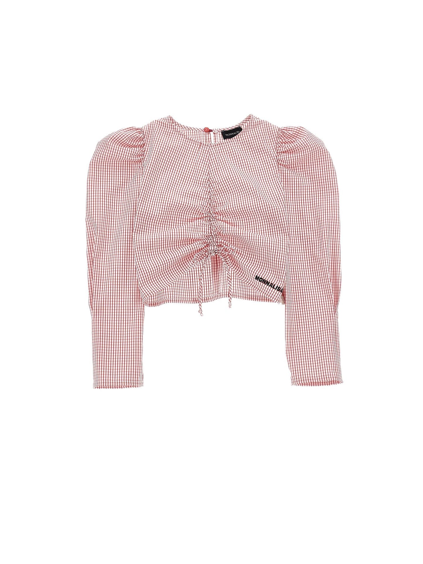 Top popeline increspalo maniche lunghe