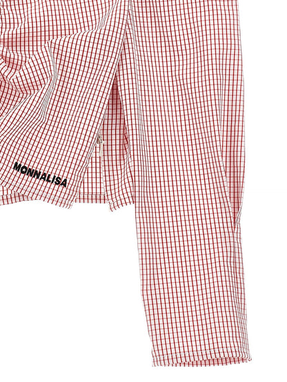 Top popeline increspalo maniche lunghe
