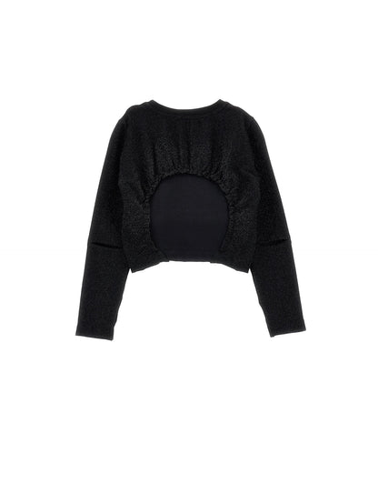 T-shirt lurex cut out