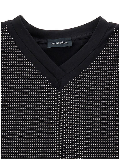 Top tulle e borchiette