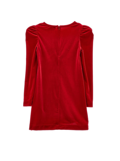 Empire-cut chenille dress