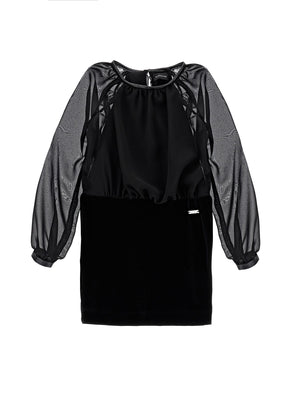Abito ciniglia e tulle