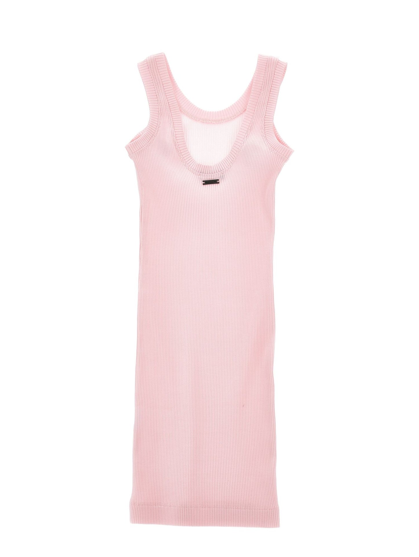 Vestido de tubo de viscosa elástica