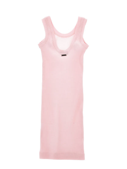 Vestido de tubo de viscosa elástica
