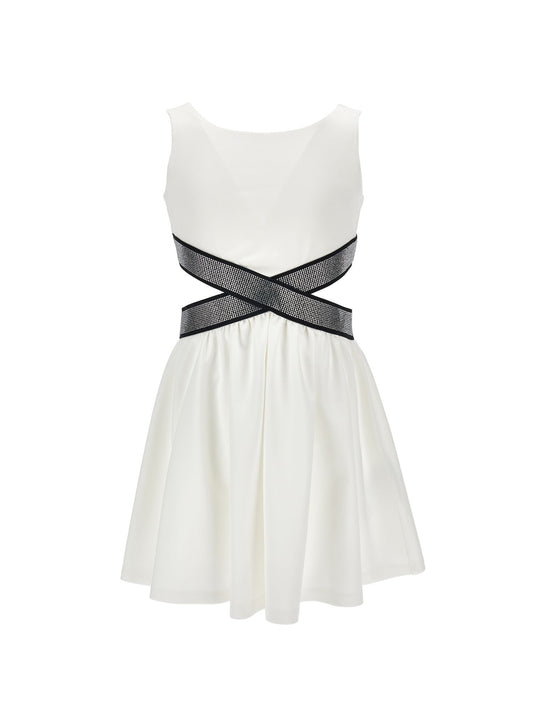 Robe en point de Milan avec ouverture