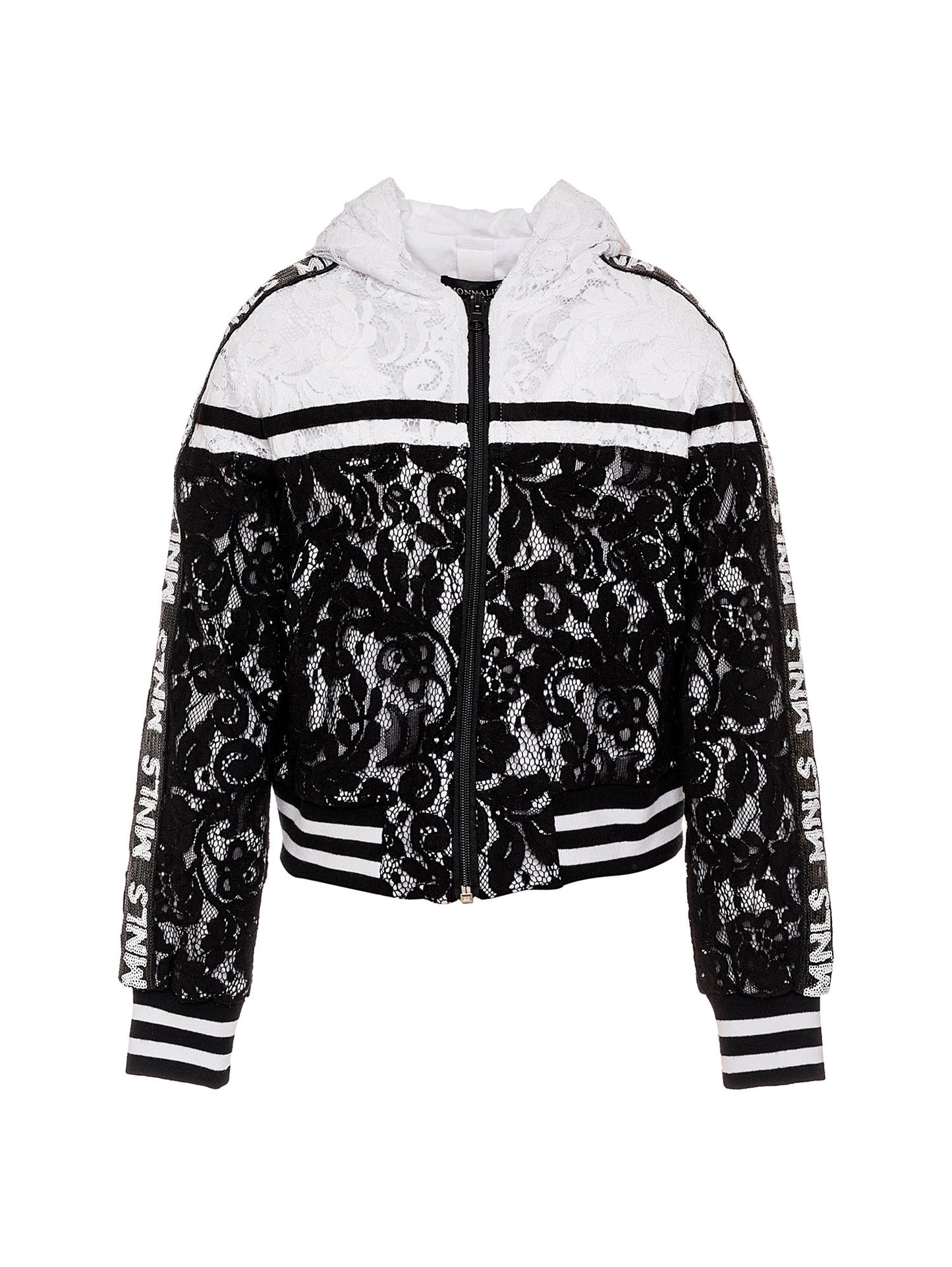 Lace bomber jacket