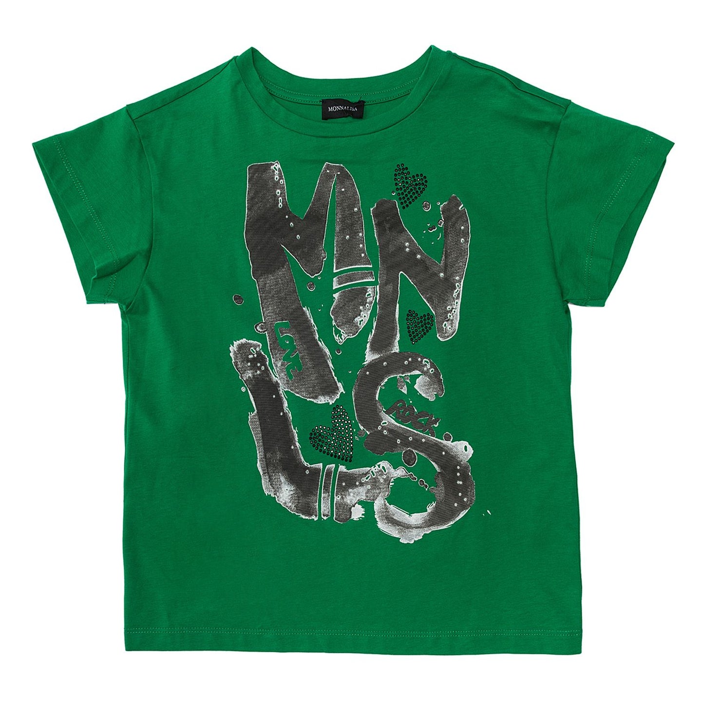 T-shirt con stampa, retro corto