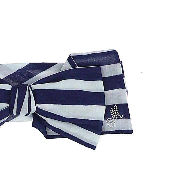 Striped jersey headband