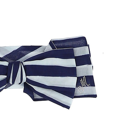 Striped jersey headband