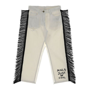 Stretch drill skirt