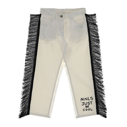 Stretch drill skirt