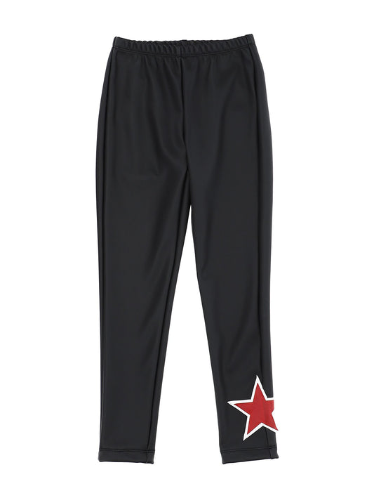 Leggings tessuto spalmato stella