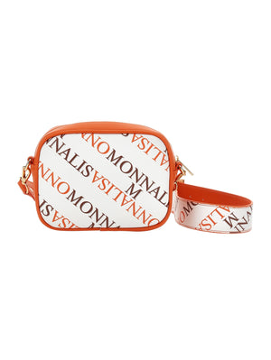 Printed leather bag