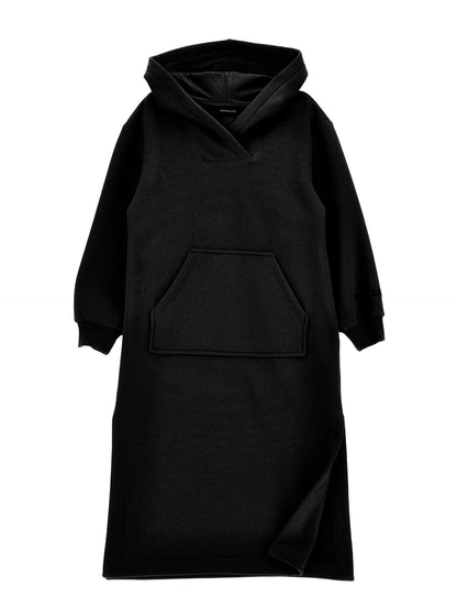 Sweatshirt dress with slit