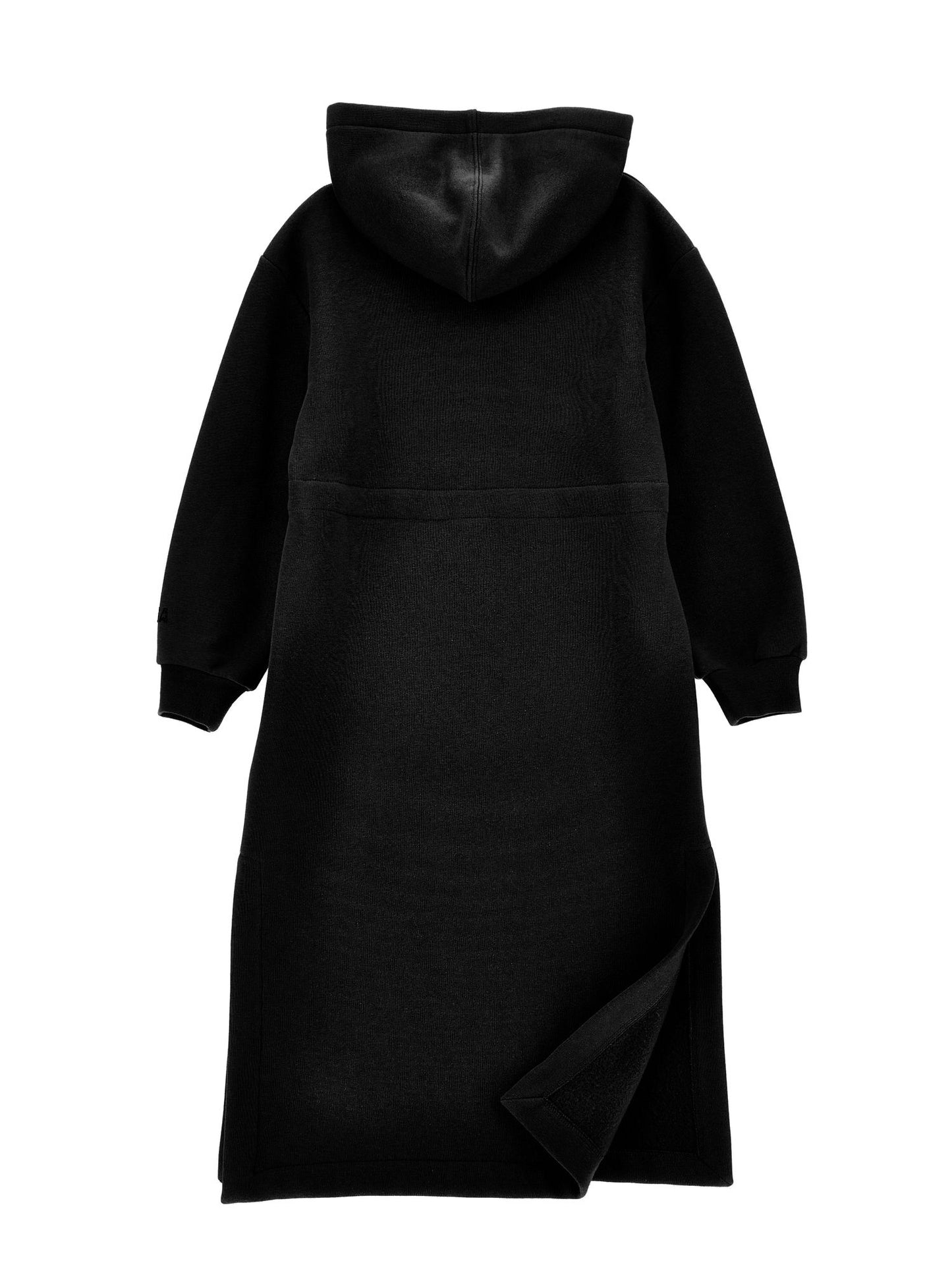 Sweatshirt dress with slit