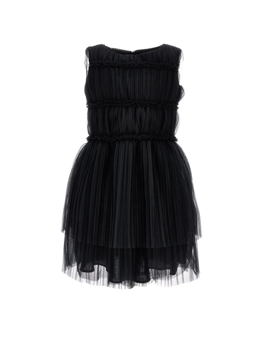 Pleated tulle dress