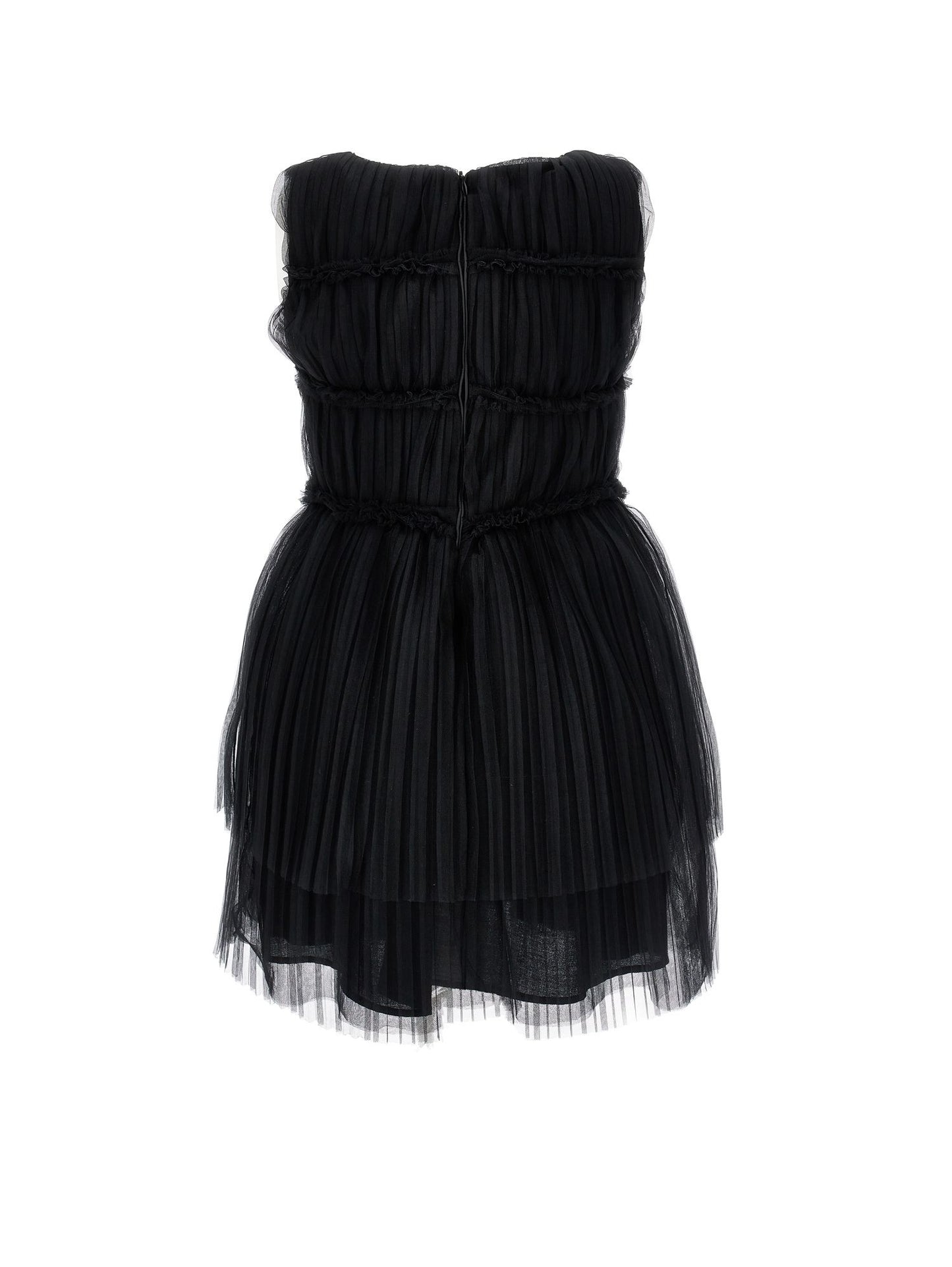 Abito tulle plissettato