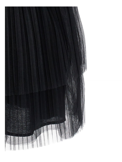 Abito tulle plissettato