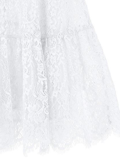 Low waist lace dress
