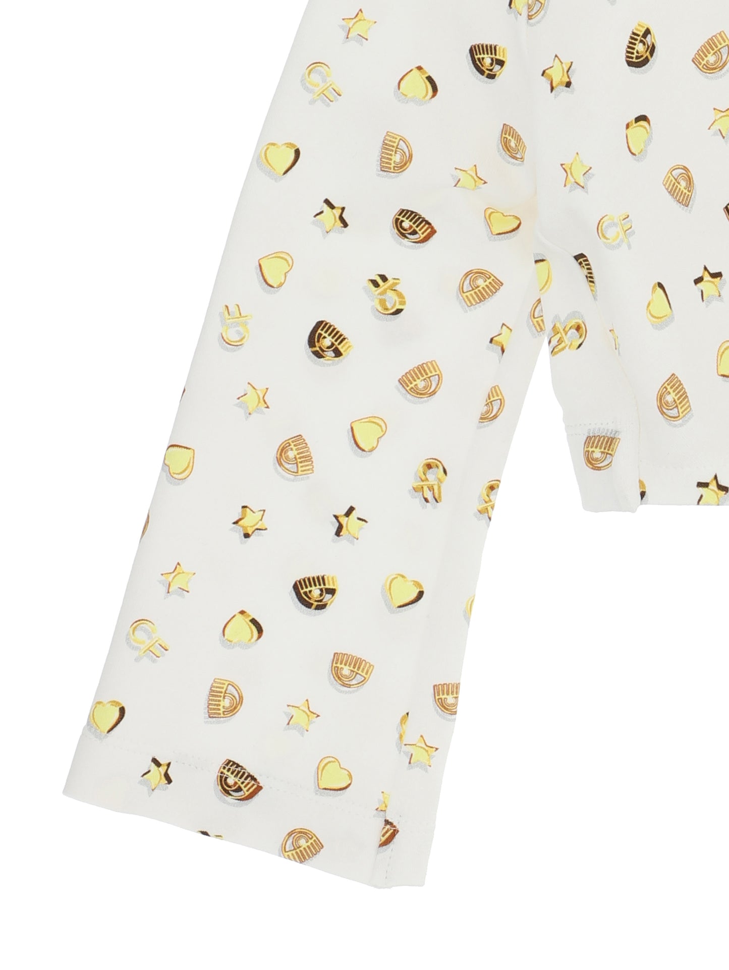 CF Gold Cross Cropped Sweatshirt