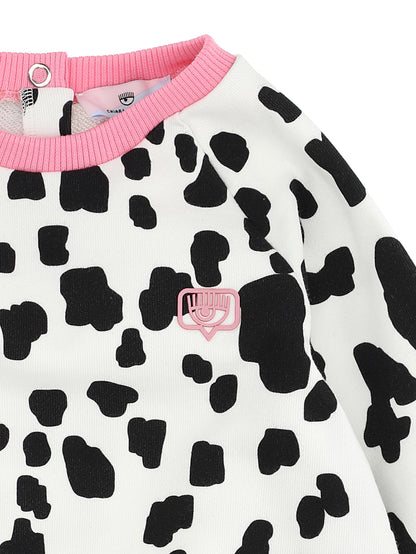 CF Dalmatian Eyelike Sweatshirt Dress