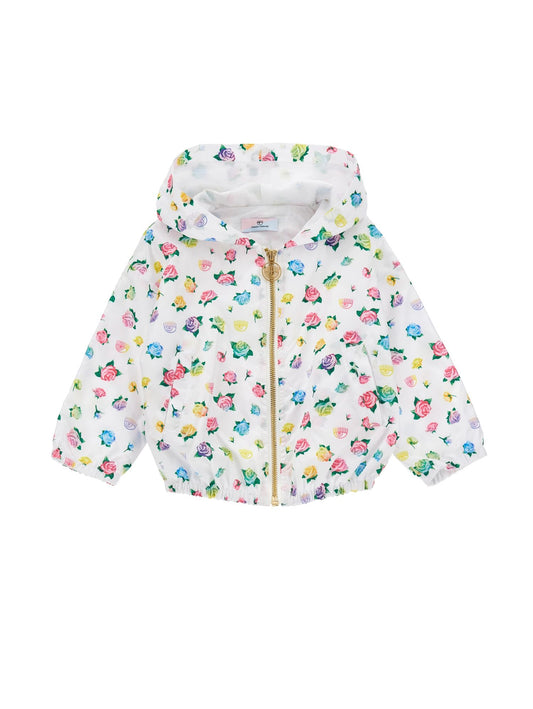 Winddichte Allover-Jacke in Rose