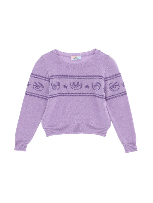 Maxilogomania lurex sweater