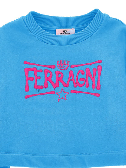 CF Graffiti Cropped Sweatshirt
