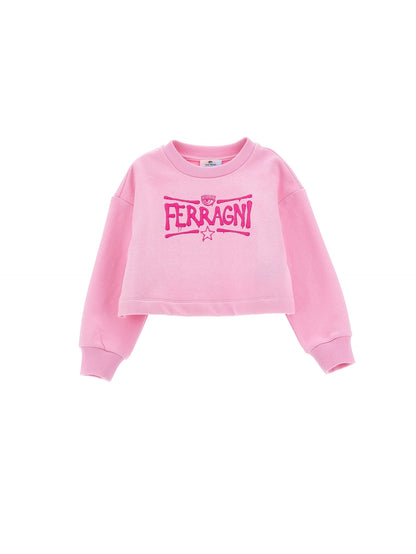 CF Graffiti Cropped Sweatshirt