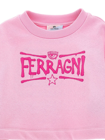 CF Graffiti Cropped Sweatshirt