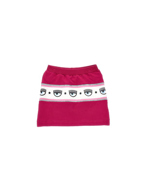 Maxilogomania sweatshirt miniskirt