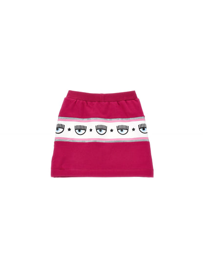 Maxilogomania sweatshirt miniskirt