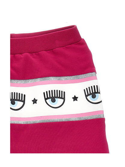 Maxilogomania sweatshirt miniskirt