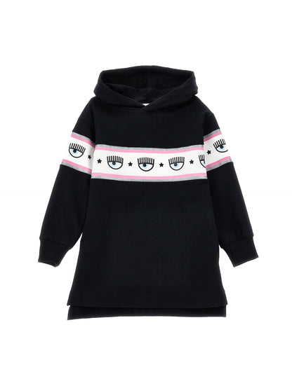 Maxilogomania hoodie dress