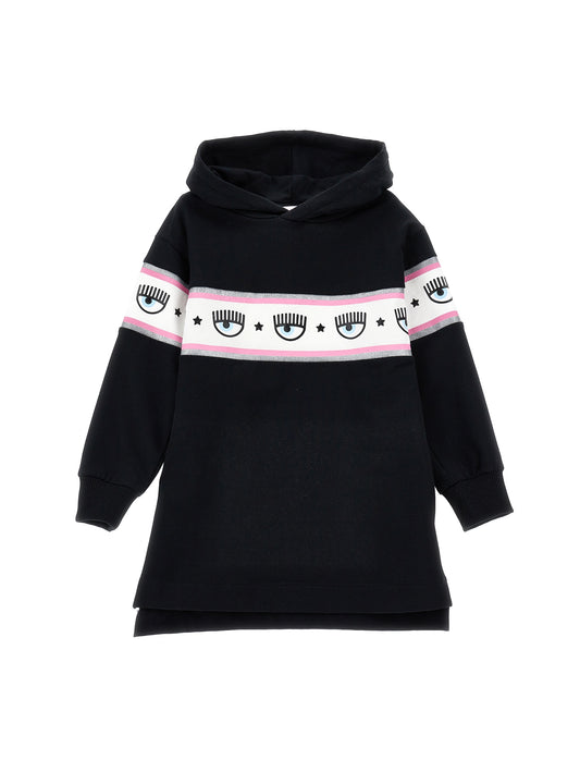 Maxilogomania hoodie dress