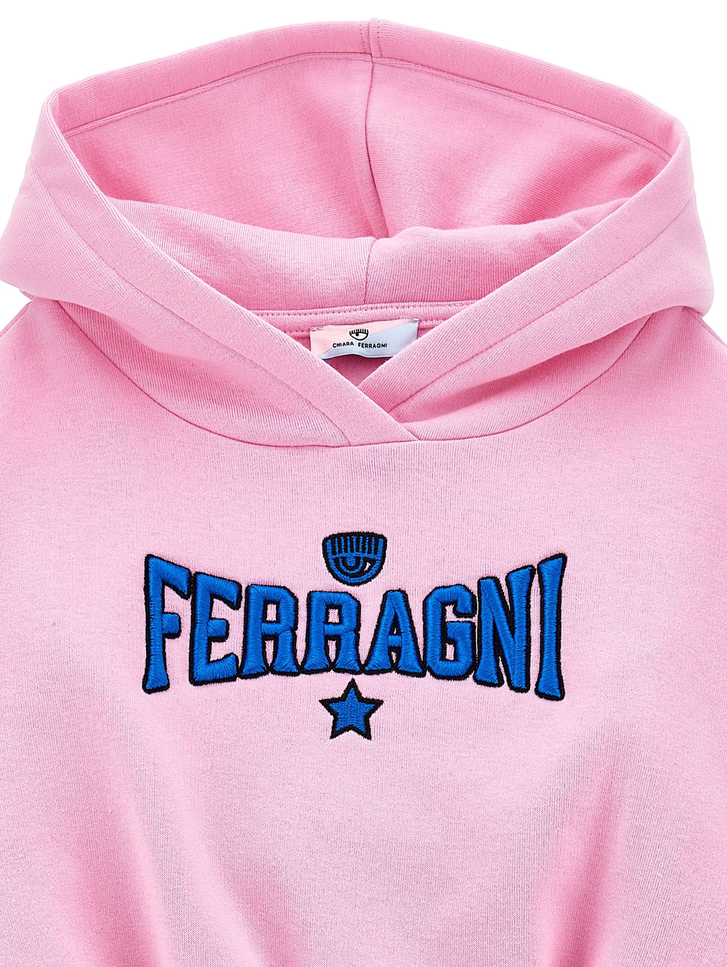 Ferragni Stretch Hoodie Dress