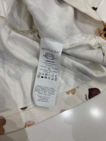 Abito jersey con balza