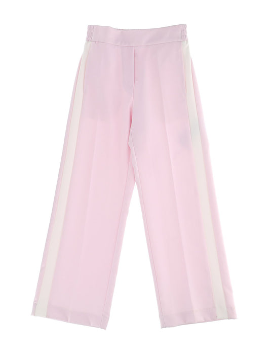 Pantaloni in crêpe con banda