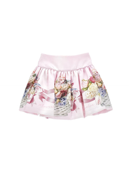 Printed mikado skirt 