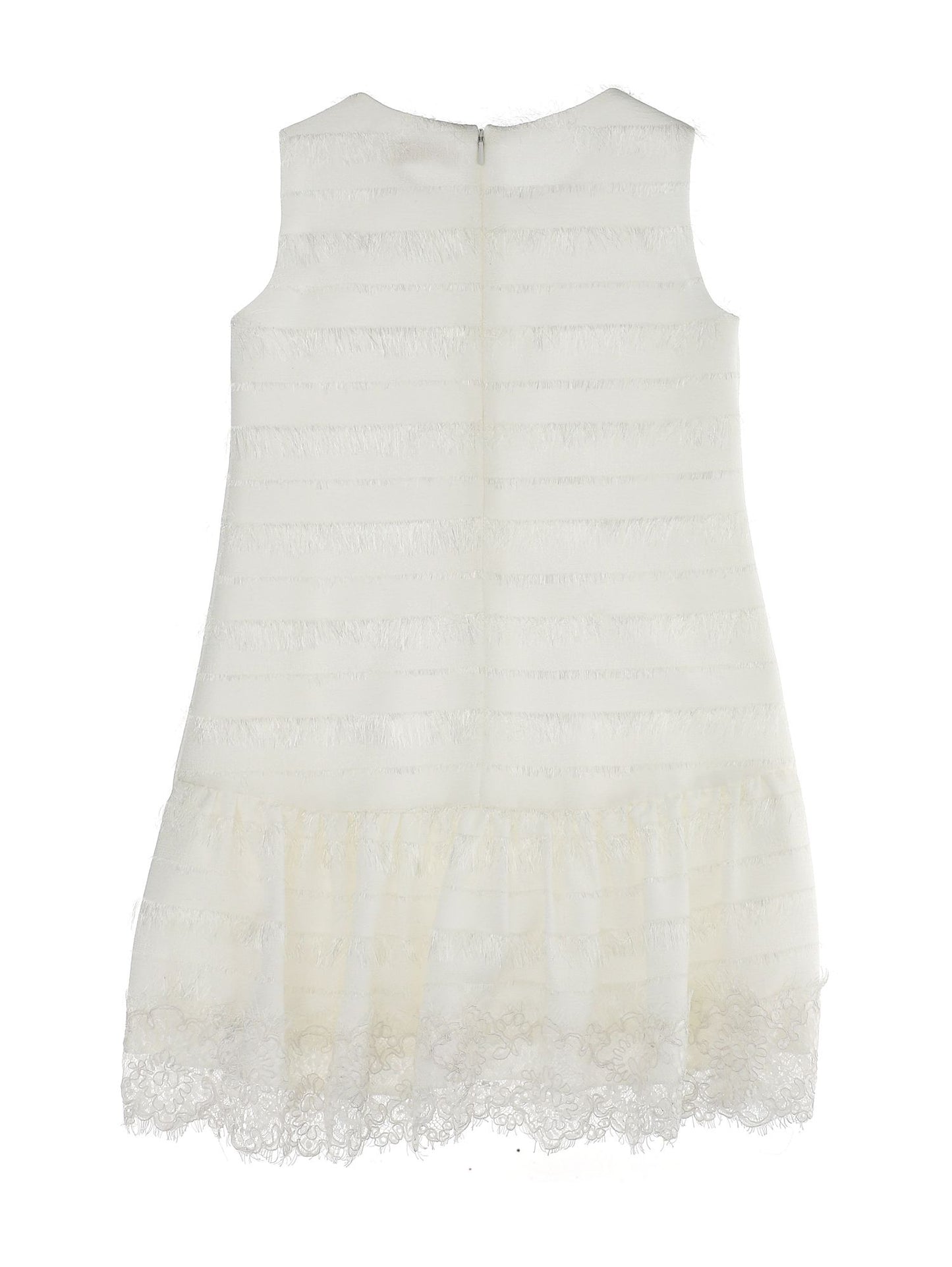 Crepe and lace dress