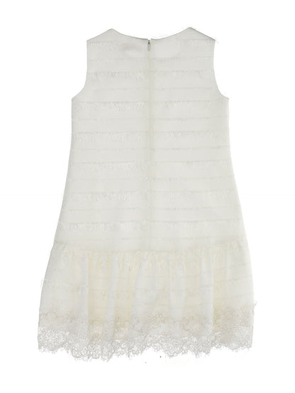Crepe and lace dress