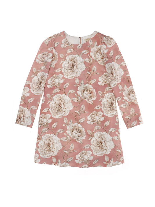 Rose print cady dress