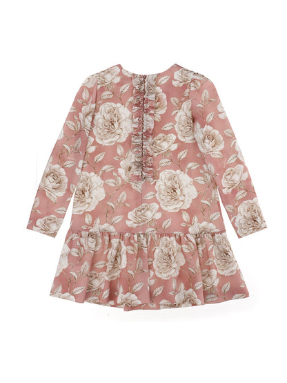 Rose print cady dress